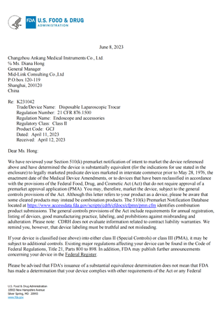 FDA 510K